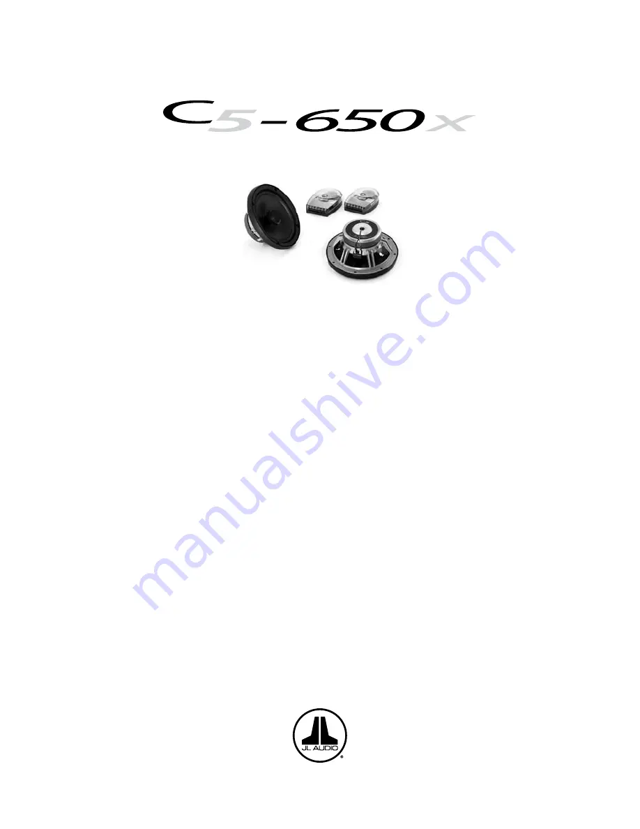 JL Audio C5-650x Owner'S Manual Download Page 1