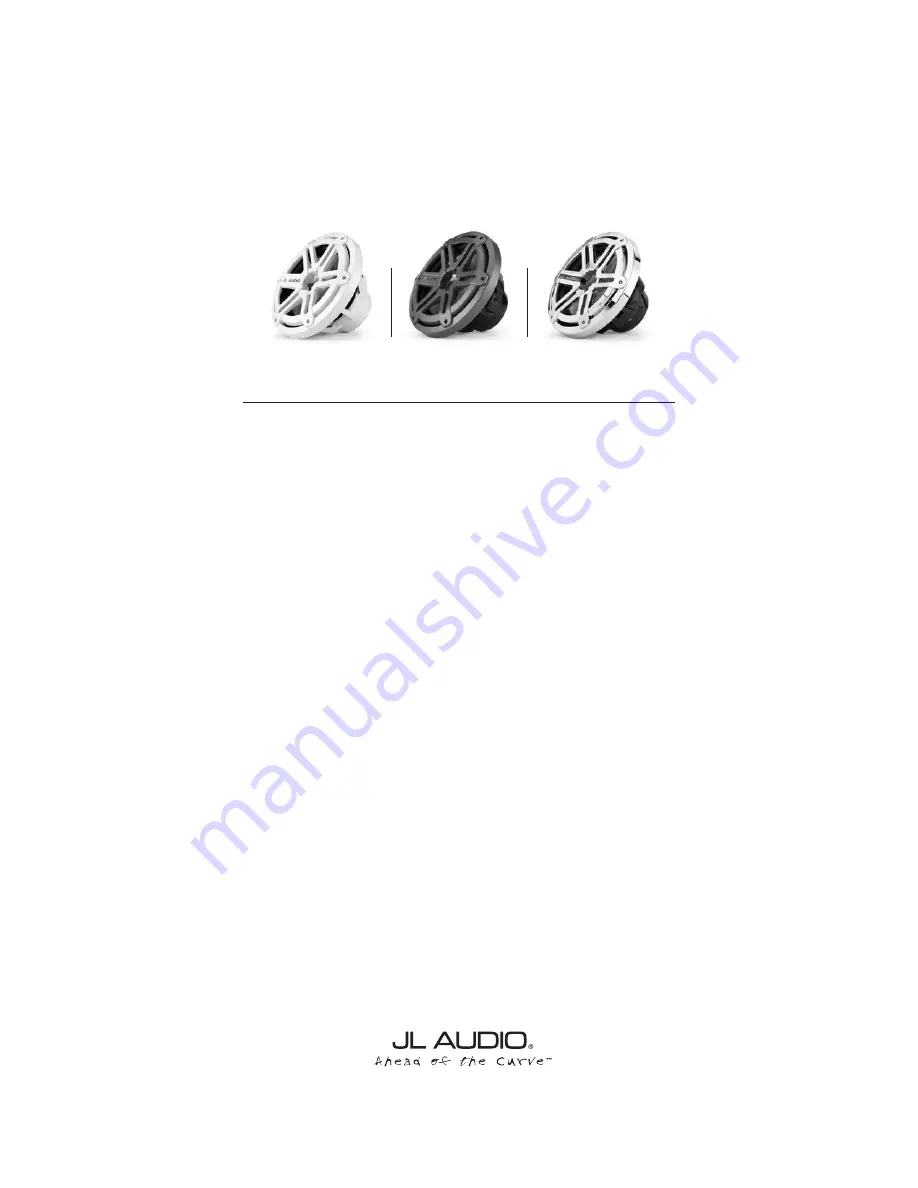 JL Audio MX10IB3-SG (LED) Owner'S Manual Download Page 1