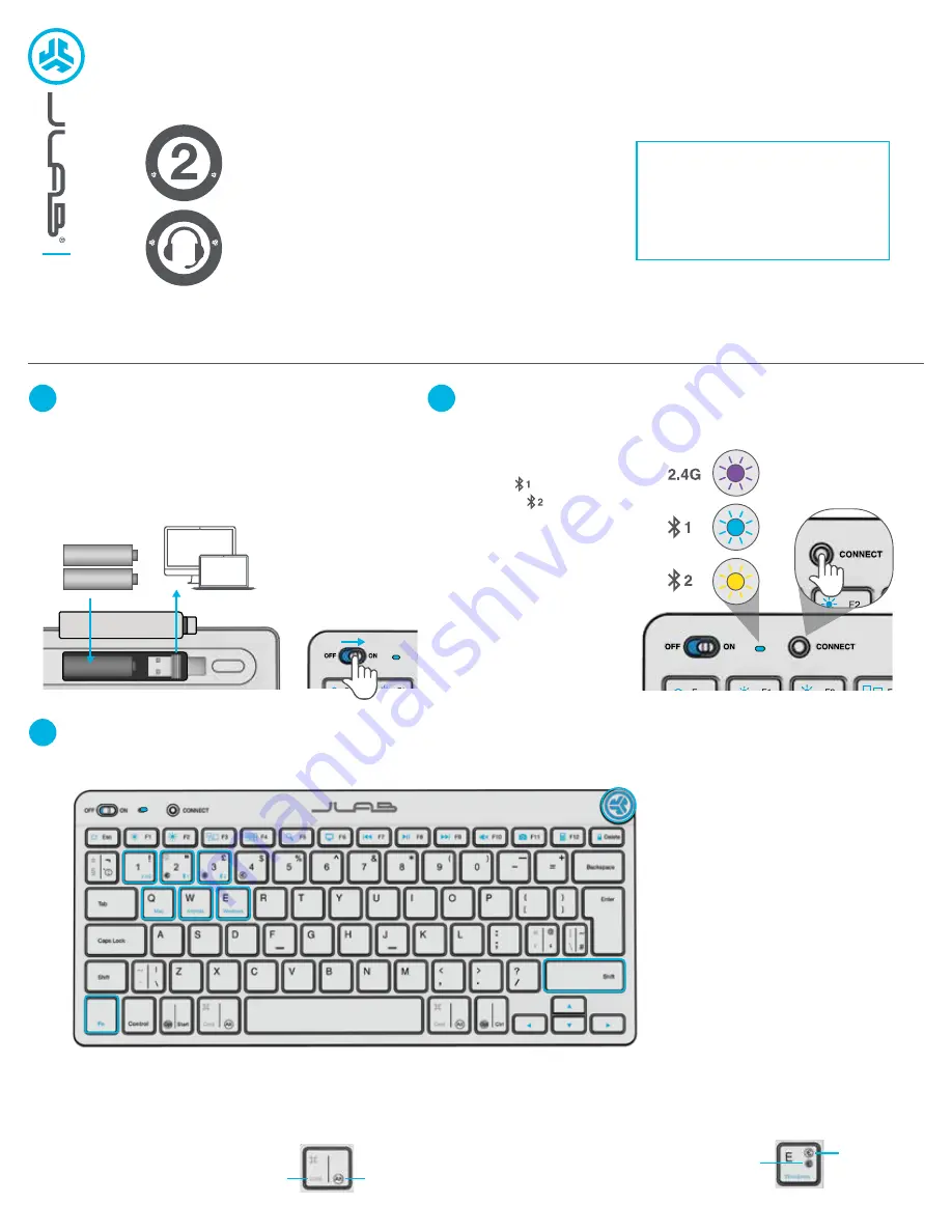 JLab GO KEYBOARD Скачать руководство пользователя страница 1