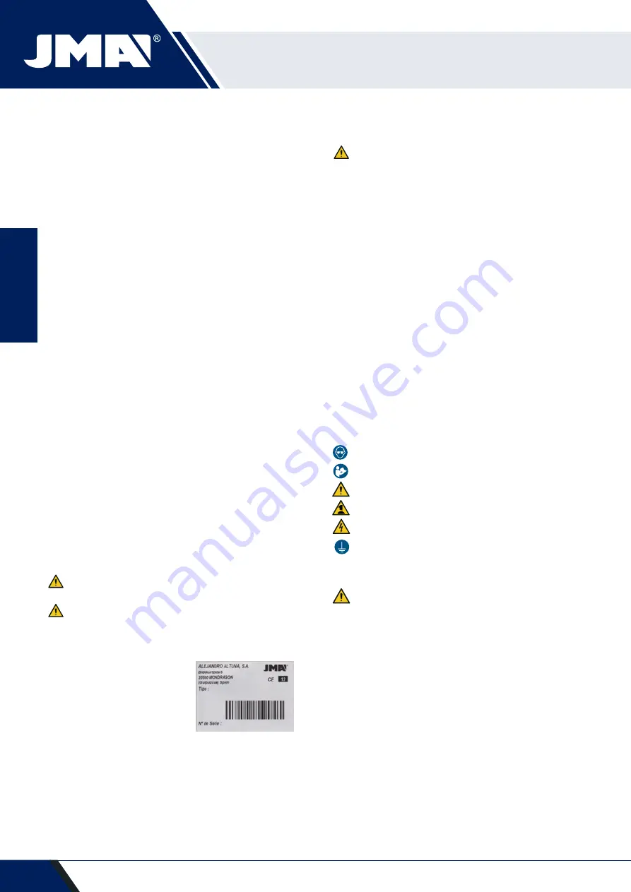 JMA BERNA SIMPLY User Manual Download Page 10