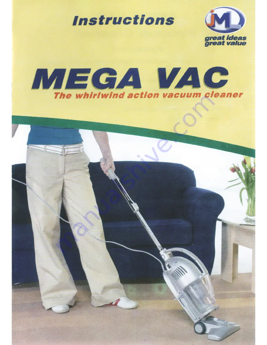 JML Mega Vac Instructions Manual Download Page 1