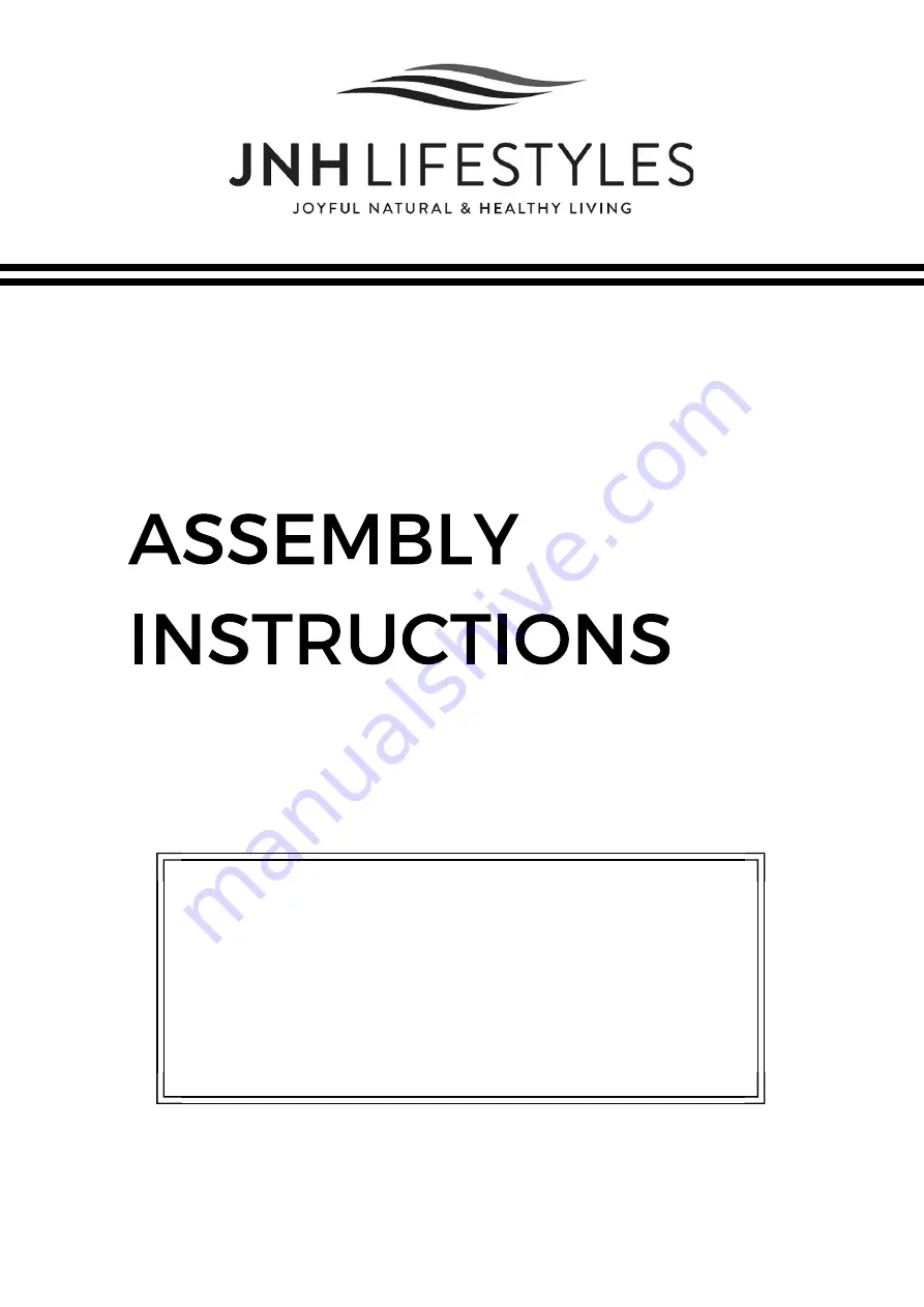 JNH MG417HB Assembly Instruction Manual Download Page 1