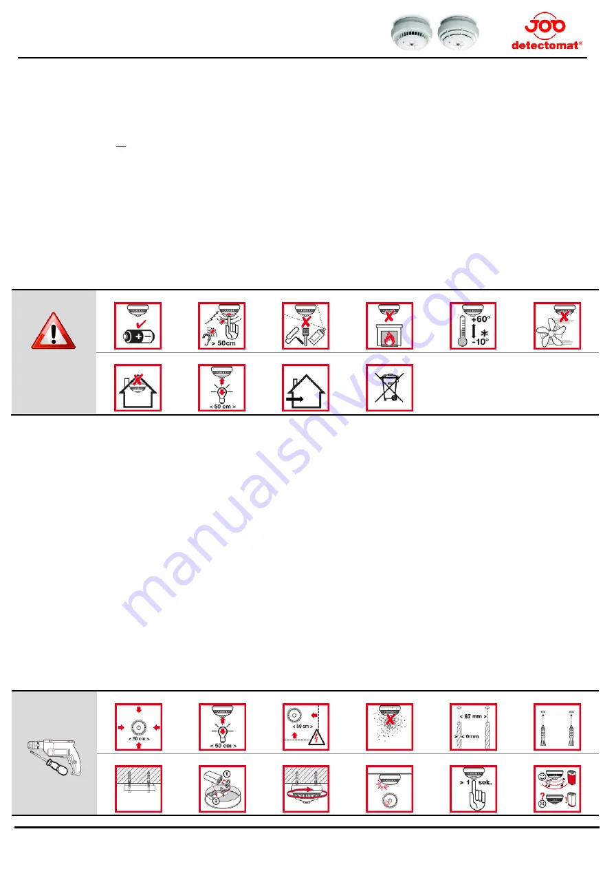 JOB detectomat HDv 300X TS Скачать руководство пользователя страница 3