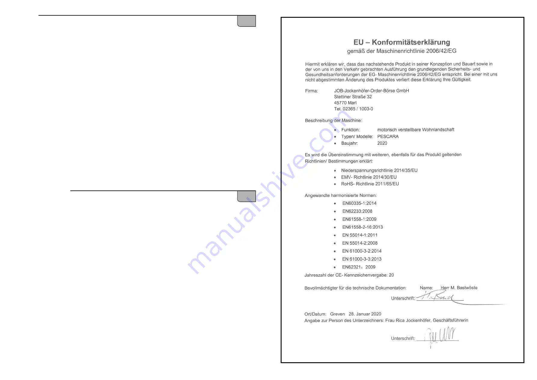 JOB PESCARA Assembly Instruction Manual Download Page 17