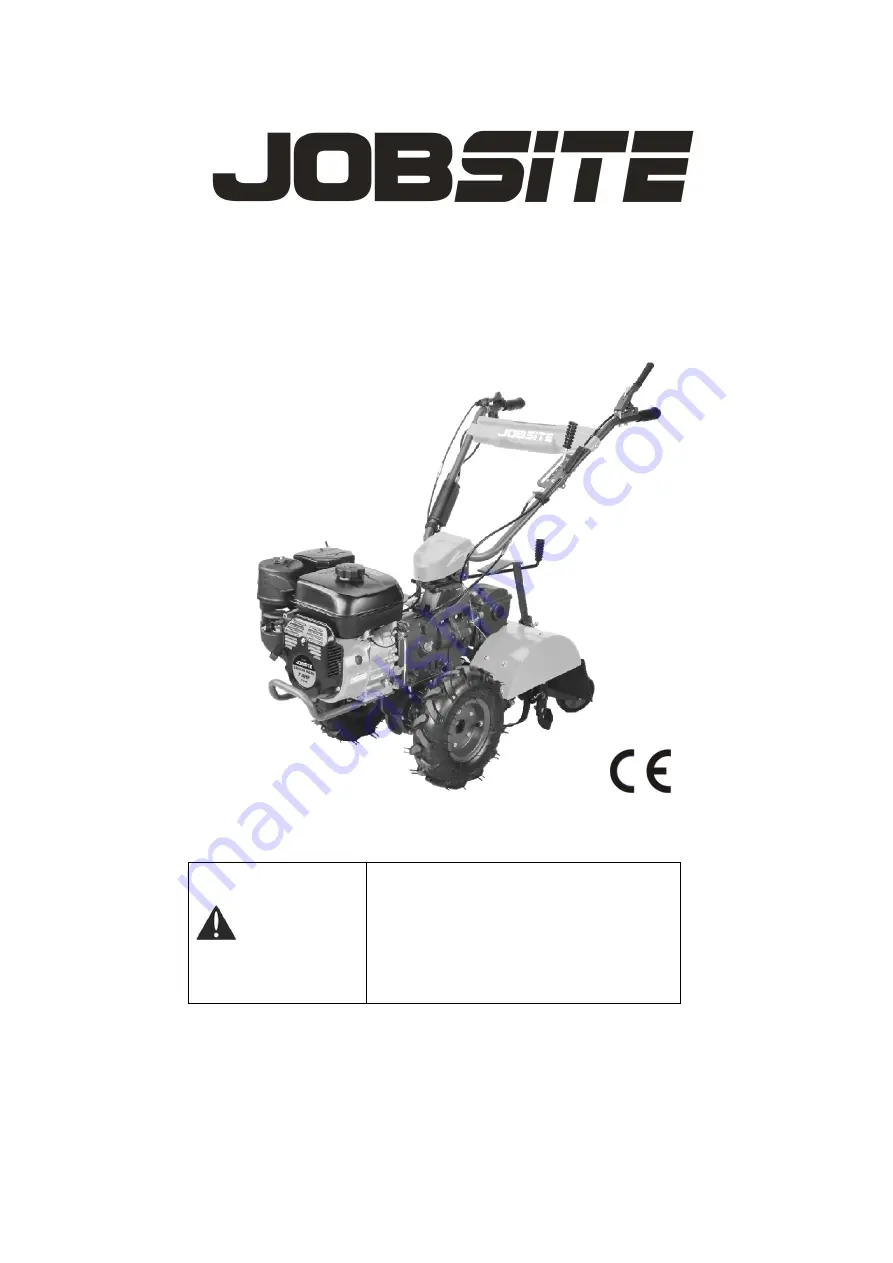 Jobsite CT2067 Owner'S Manual Download Page 1