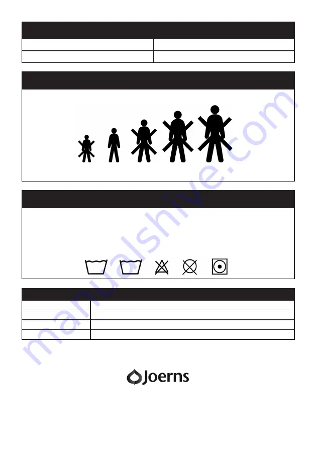 Joerns Hoyer Comfort Access User Instruction Manual Download Page 4