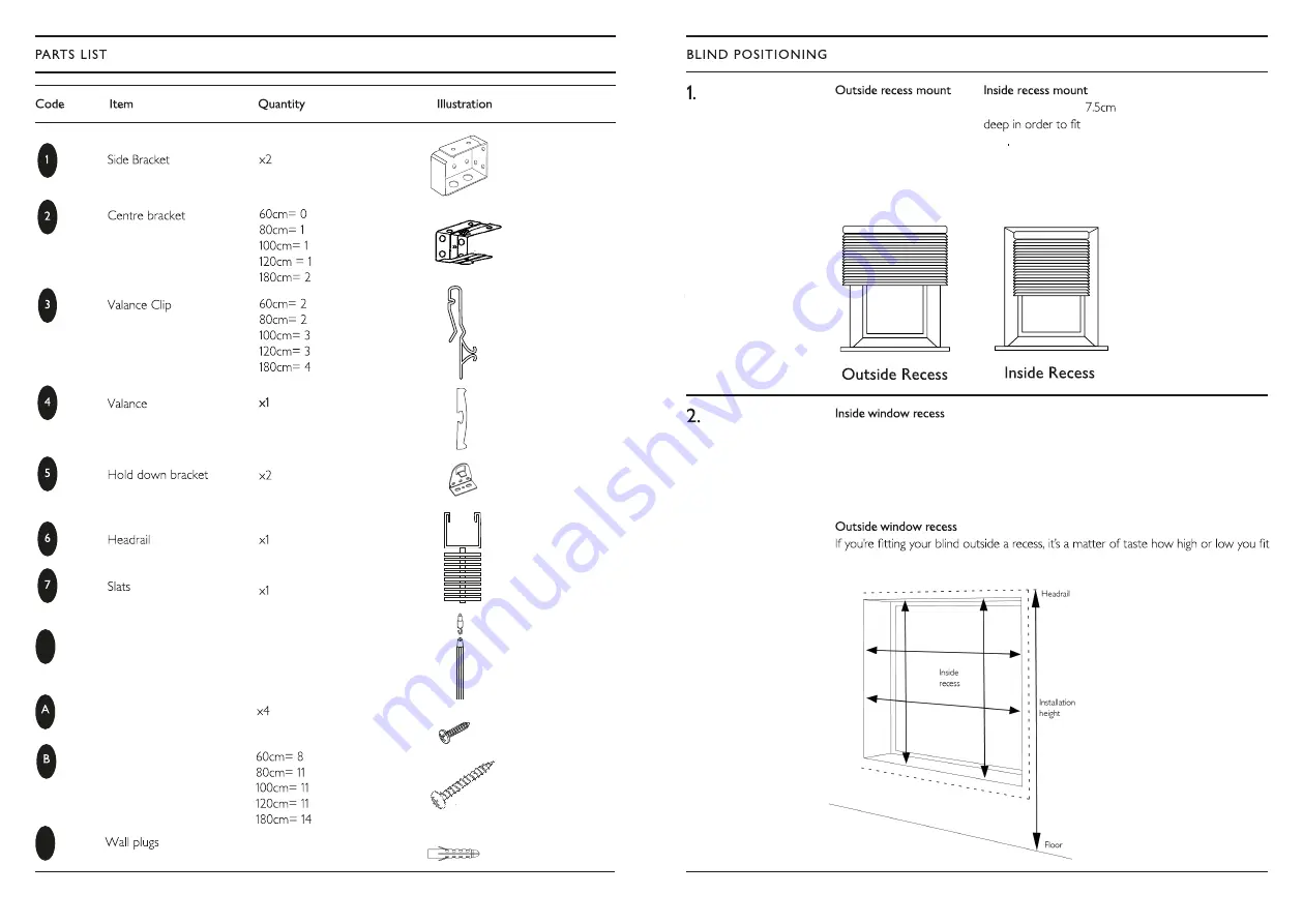 John Lewis FAUX WOOD VENETIAN BLIND Instruction Manual Download Page 3