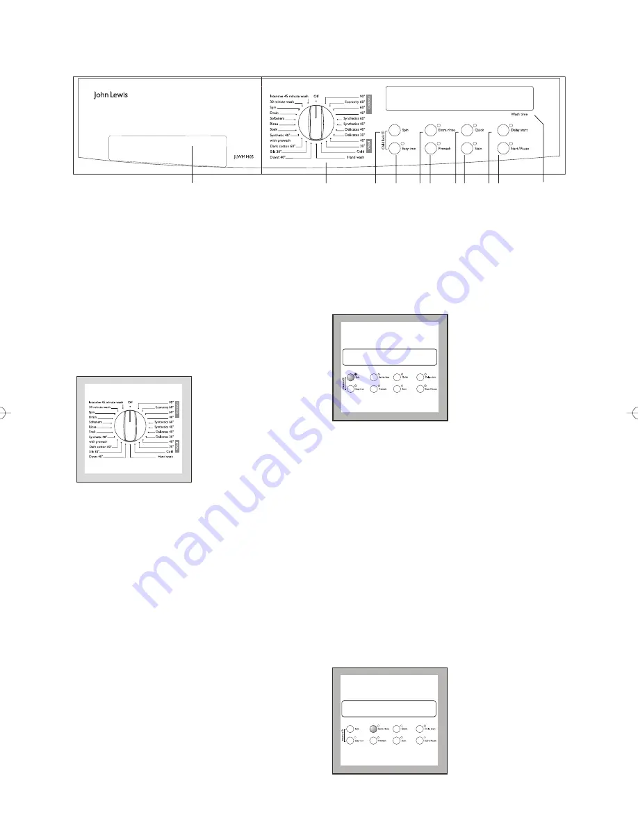 John Lewis JLWM1405 Instruction Manual Download Page 11