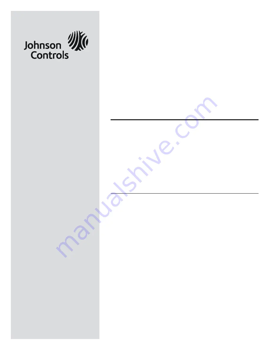 Johnson Controls DVN 5000 Series Manual Download Page 1