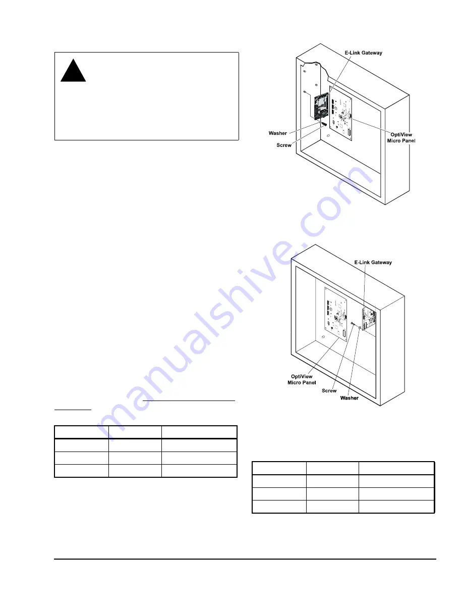 Johnson Controls E-Link Installation Instructions Manual Download Page 3