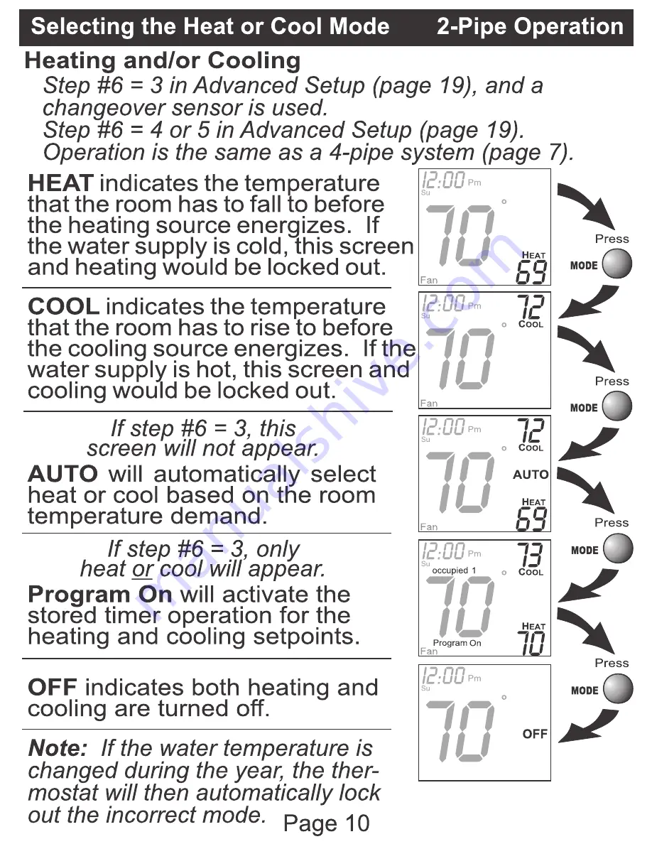 Johnson Controls T701DFP-4 Owner'S Manual Download Page 11