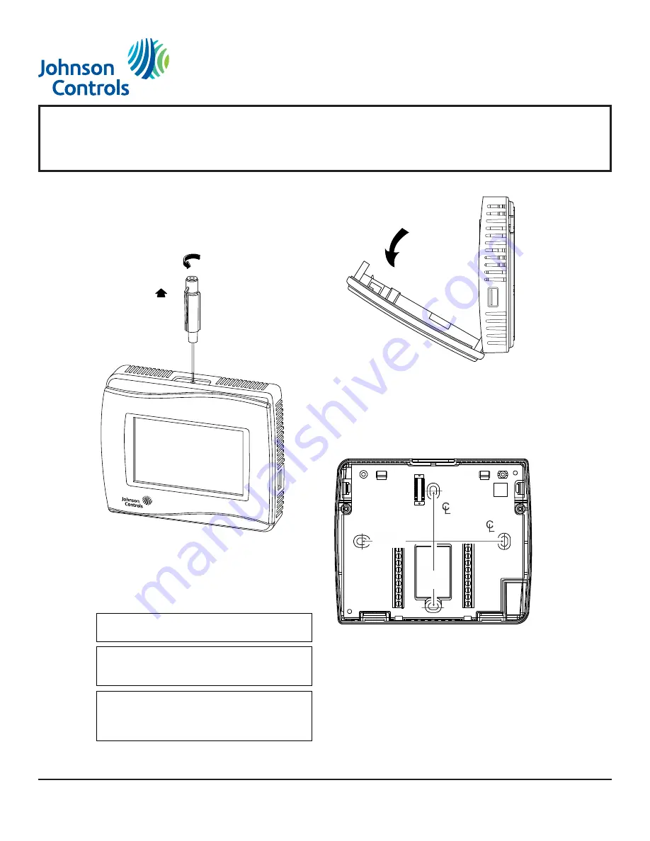 Johnson Controls TEC3620 Series Installation & Operation Manual Download Page 3