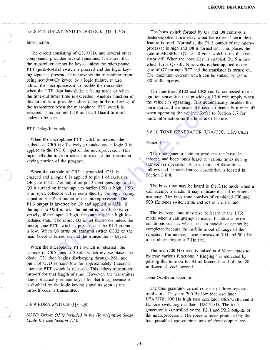 Johnson LTR 8640 Service Manual Download Page 46