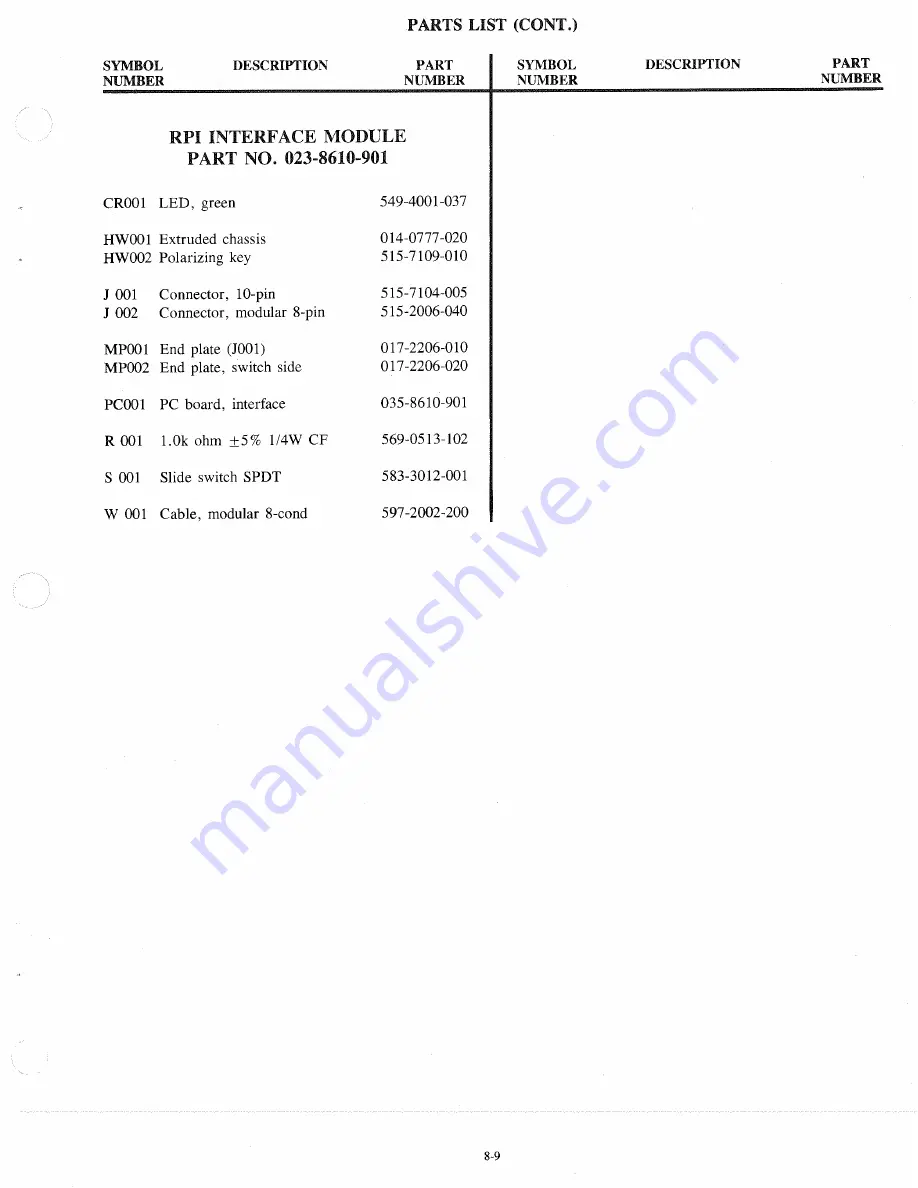 Johnson LTR 8640 Service Manual Download Page 70