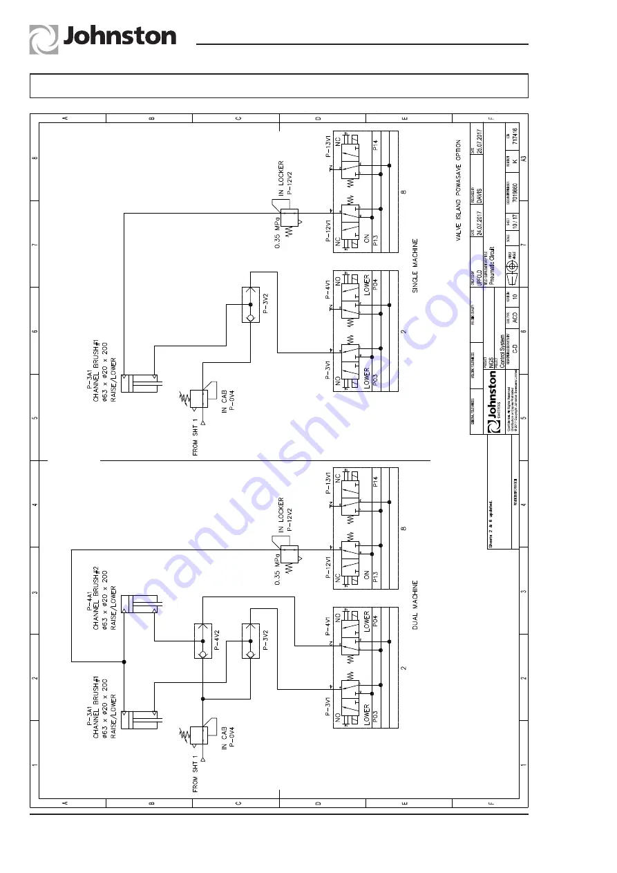 Johnston VM502 Maintenance Manual Download Page 154