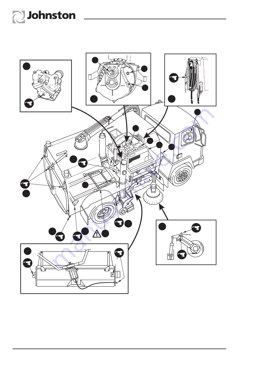 Johnston VM502 Maintenance Manual Download Page 182