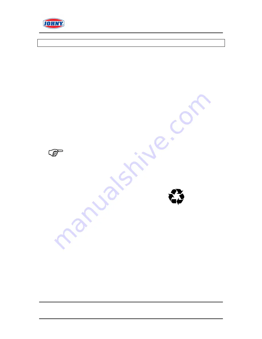 Johny AK/12 AUT Operation & Maintenance Manual Download Page 18