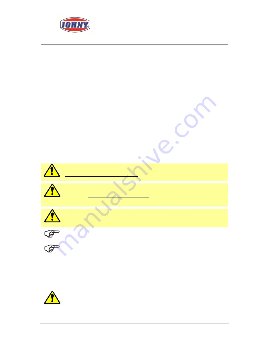 Johny AK/8-5 Operation & Maintenance Manual Download Page 12