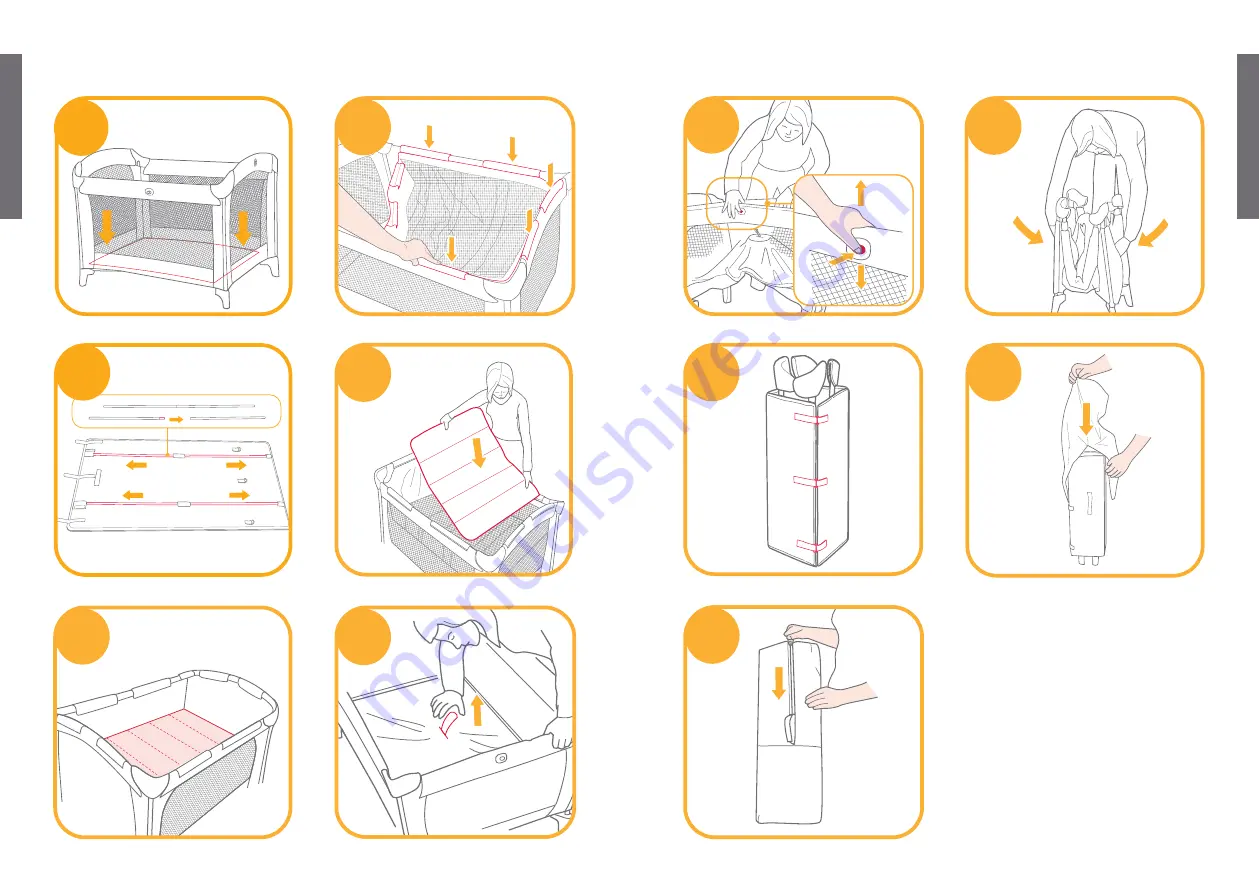 Joie Allura travel cot Instruction Manual Download Page 3