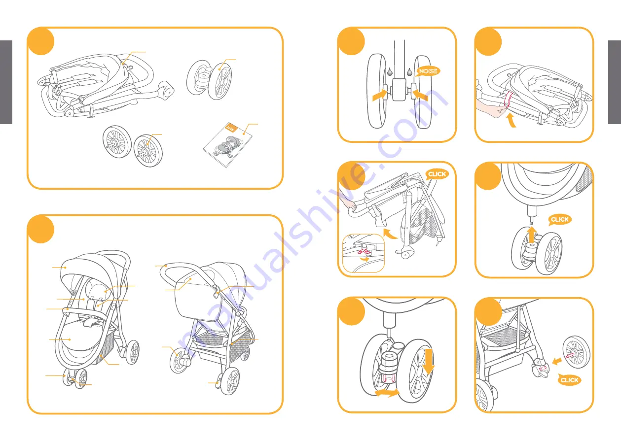 Joie Litetrax S1112 Instruction Manual Download Page 3