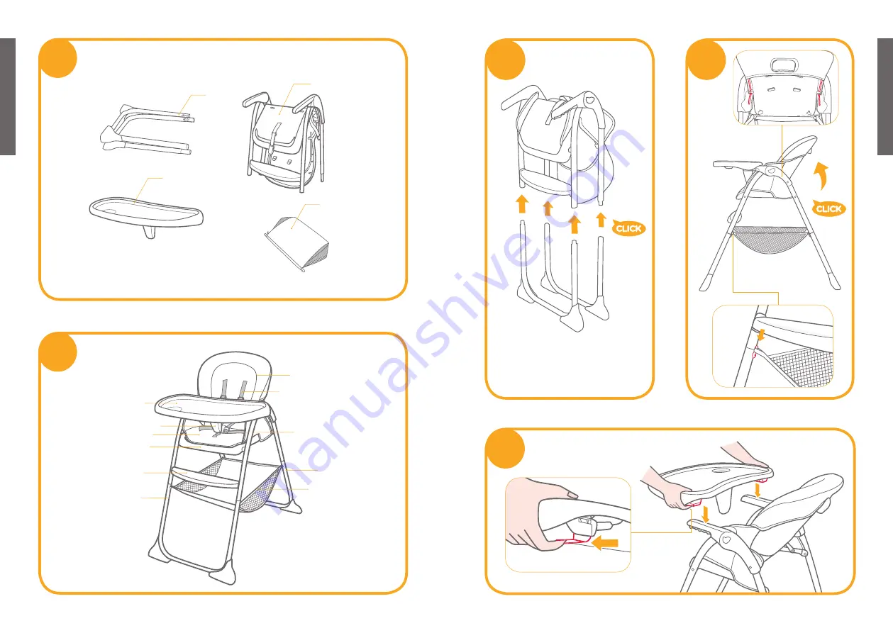 Joie mimzy snacker H1127 Instruction Manual Download Page 3