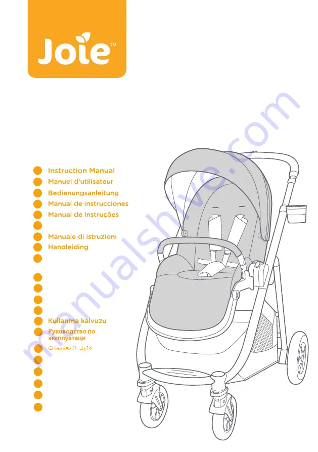 Joie versatrax Instruction Manual Download Page 1