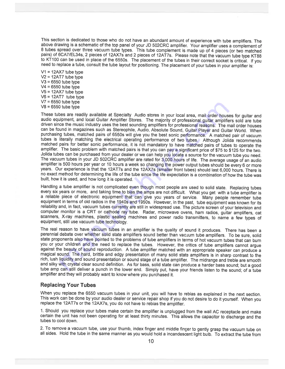 Jolida JD 502CRC Owner'S Manual Download Page 10