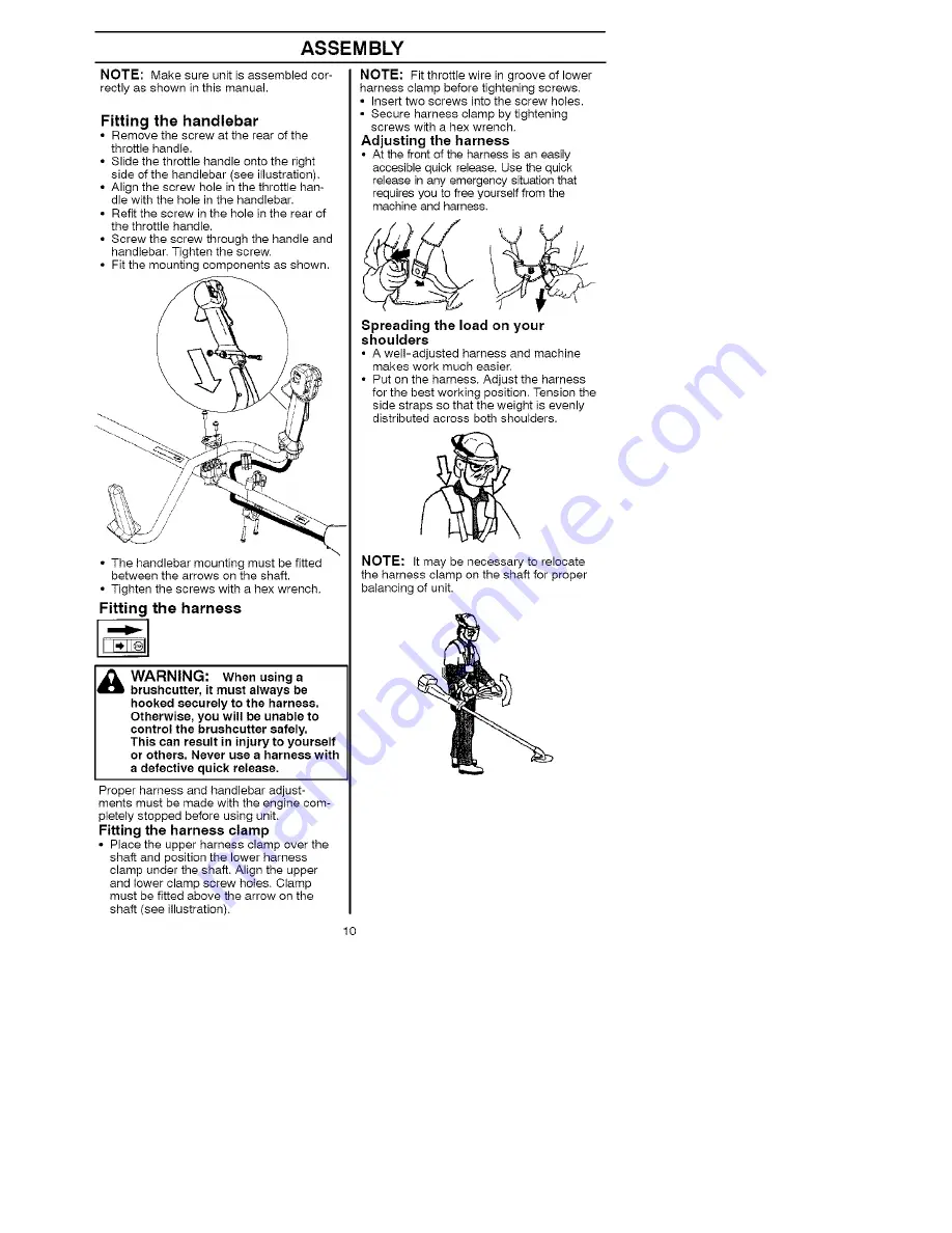 Jonsered BC2126 Operator'S Manual Download Page 10