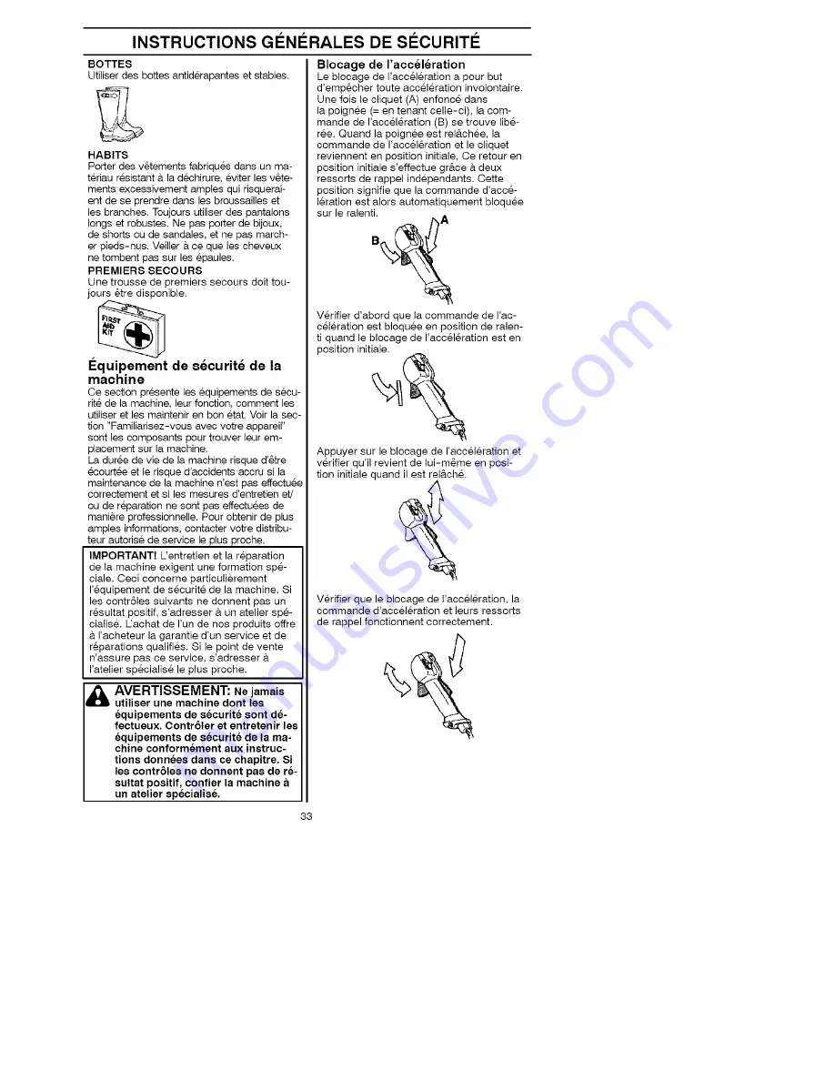 Jonsered BC2126 Operator'S Manual Download Page 33