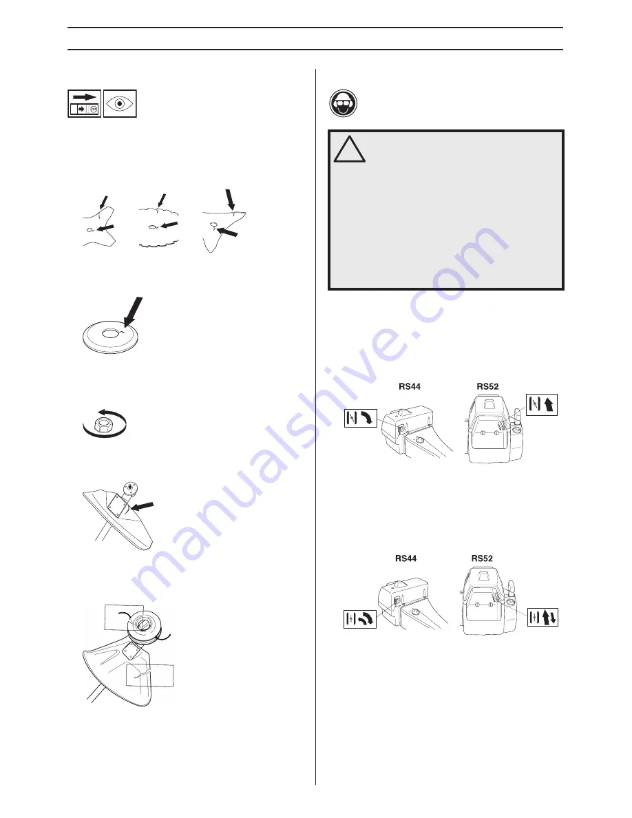 Jonsered RS 44 Operator'S Manual Download Page 19