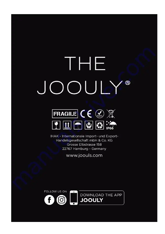 Joouls JOOULY 50 Operating Manual Download Page 32