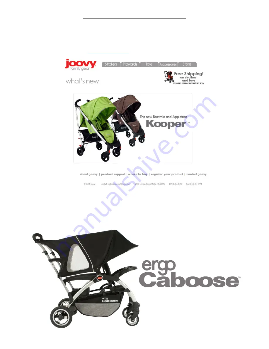 Joovy 75X Series Скачать руководство пользователя страница 10