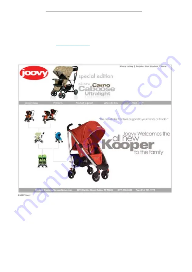 Joovy Ergo Caboose 42X Series Instruction Manual Download Page 17