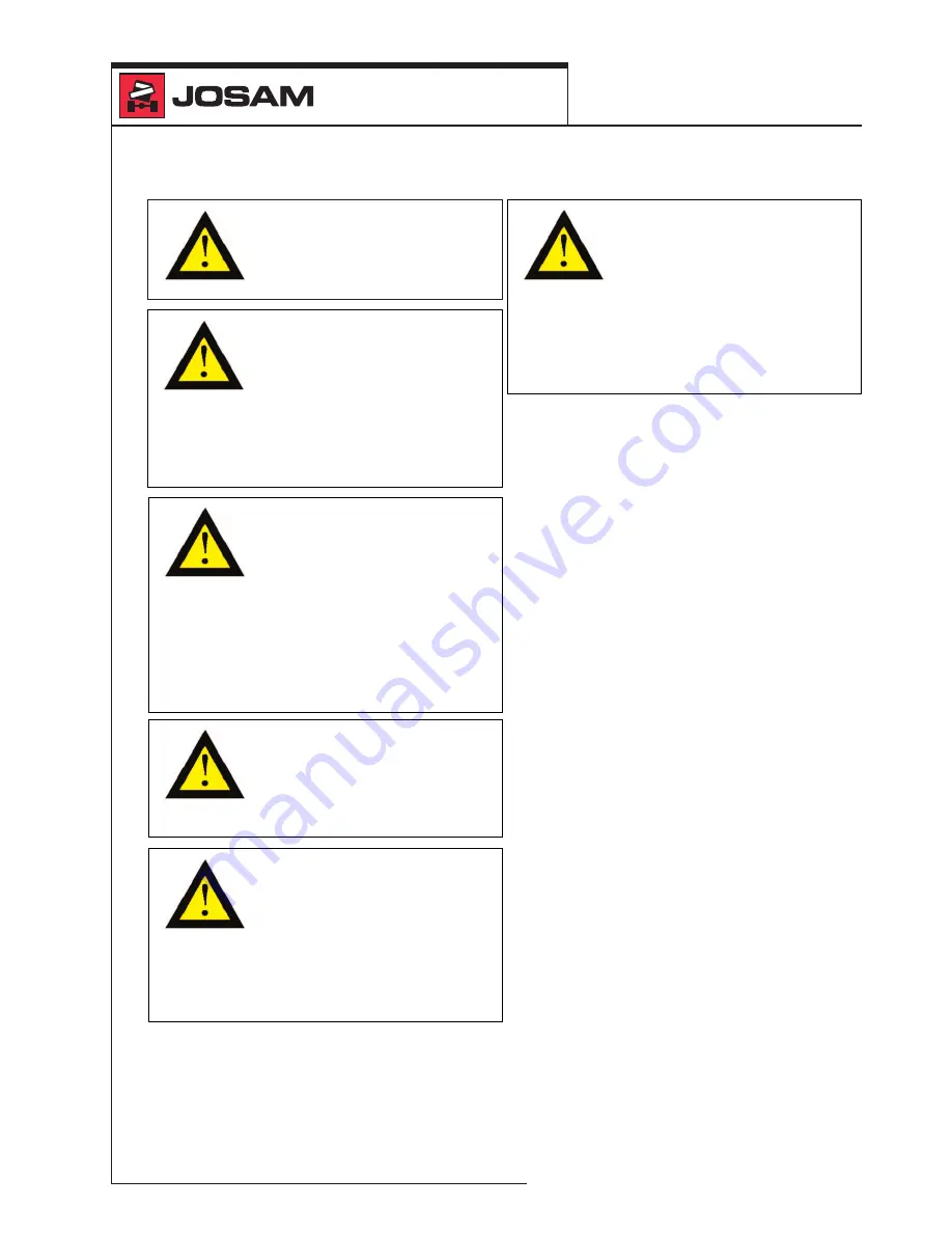 JOSAM JH400 Instructions For Use Manual Download Page 11