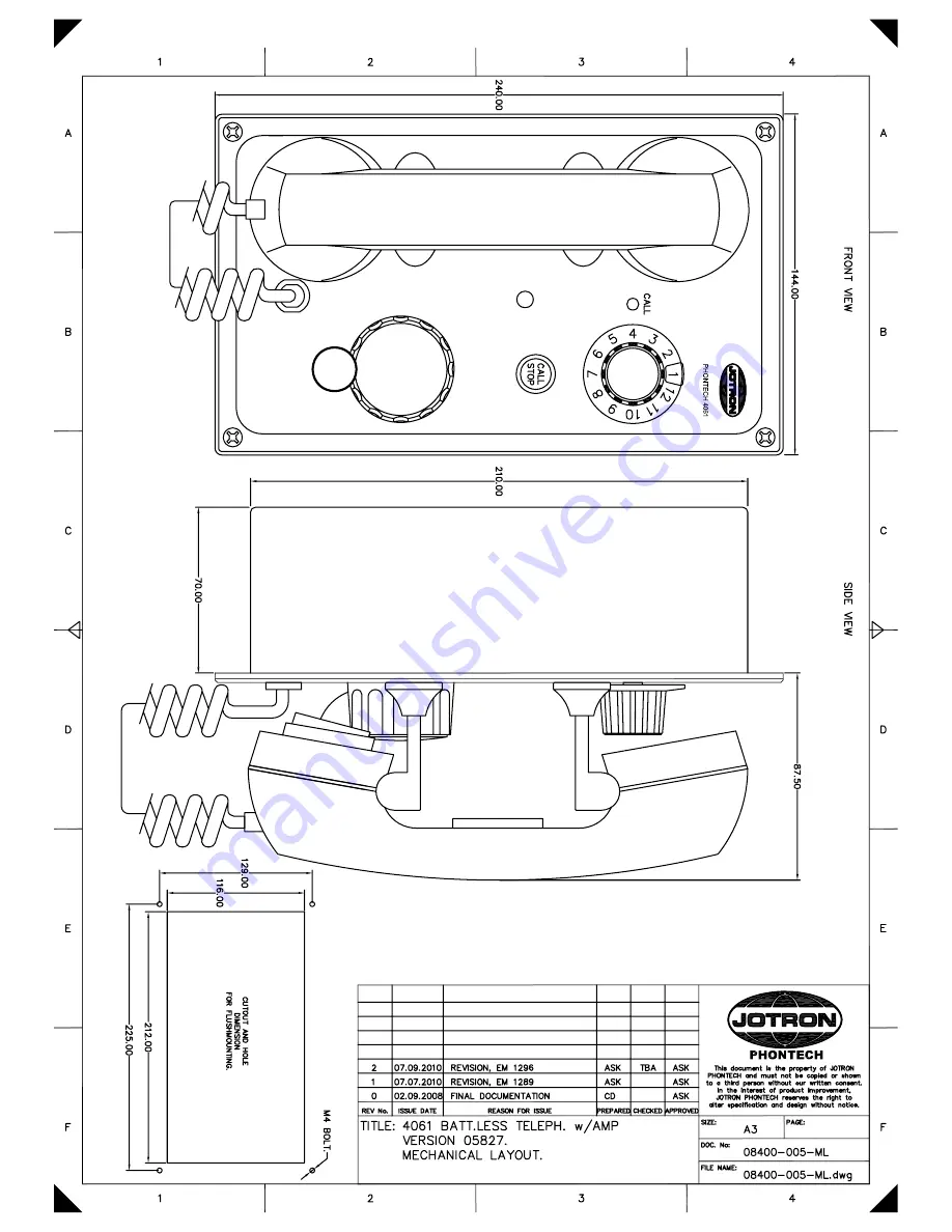 jotron Phontech BTS 4000 Скачать руководство пользователя страница 37