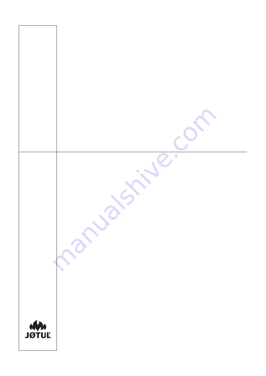 Jøtul C 620 Installation And Operating Instructions Manual Download Page 88