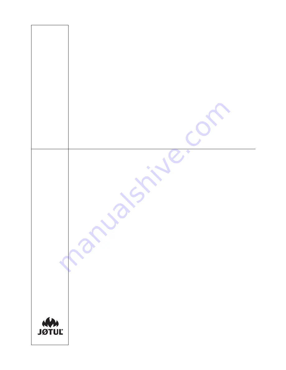 Jøtul F 162 Installation And Operating Instructions Manual Download Page 60