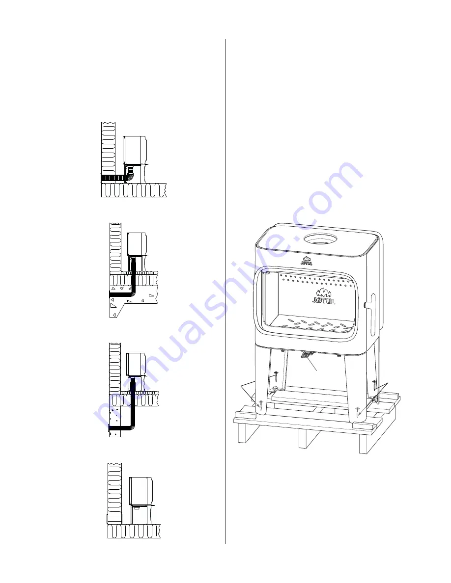 Jøtul F 305 Series Installation And Operating Instructions Manual Download Page 8