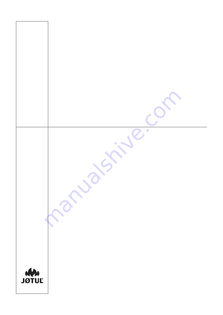 Jøtul F 500 ECO Installation And Operating Instructions Manual Download Page 36