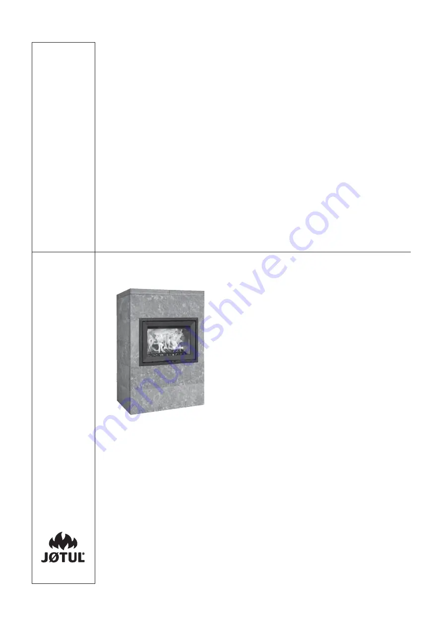 Jøtul FS 175- I 520 Installation And Operating Instructions Manual Download Page 1