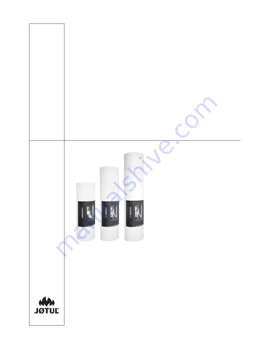 Jøtul FS 84 - 370 Installation And Operating Instructions Manual Download Page 1