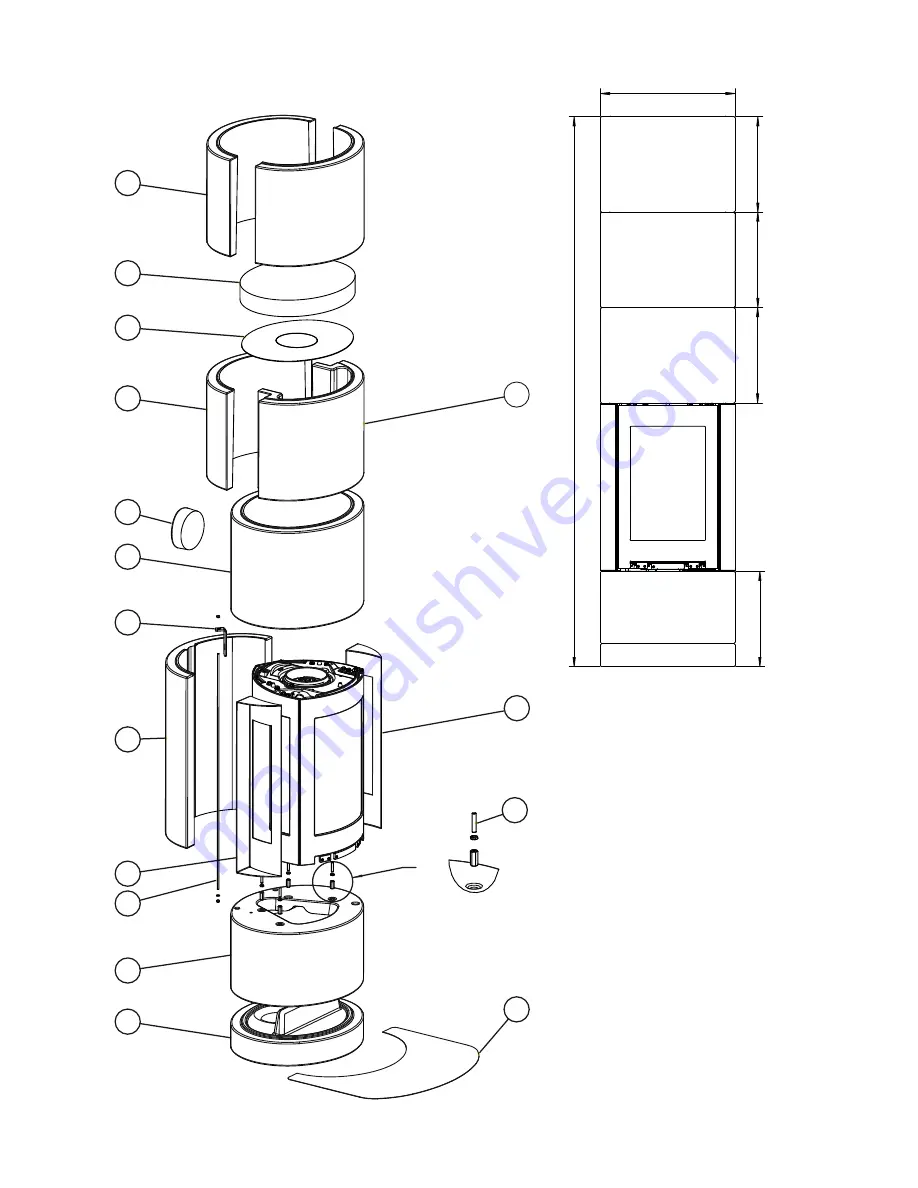 Jøtul FS 84 - 370 Installation And Operating Instructions Manual Download Page 63