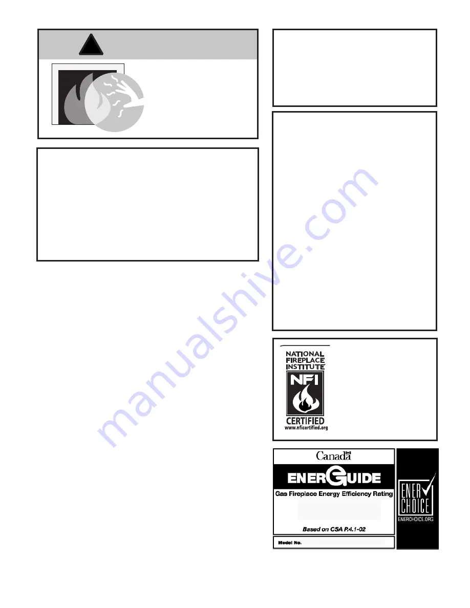 Jøtul GF 300 BV Installation And Operation Instructions Manual Download Page 2