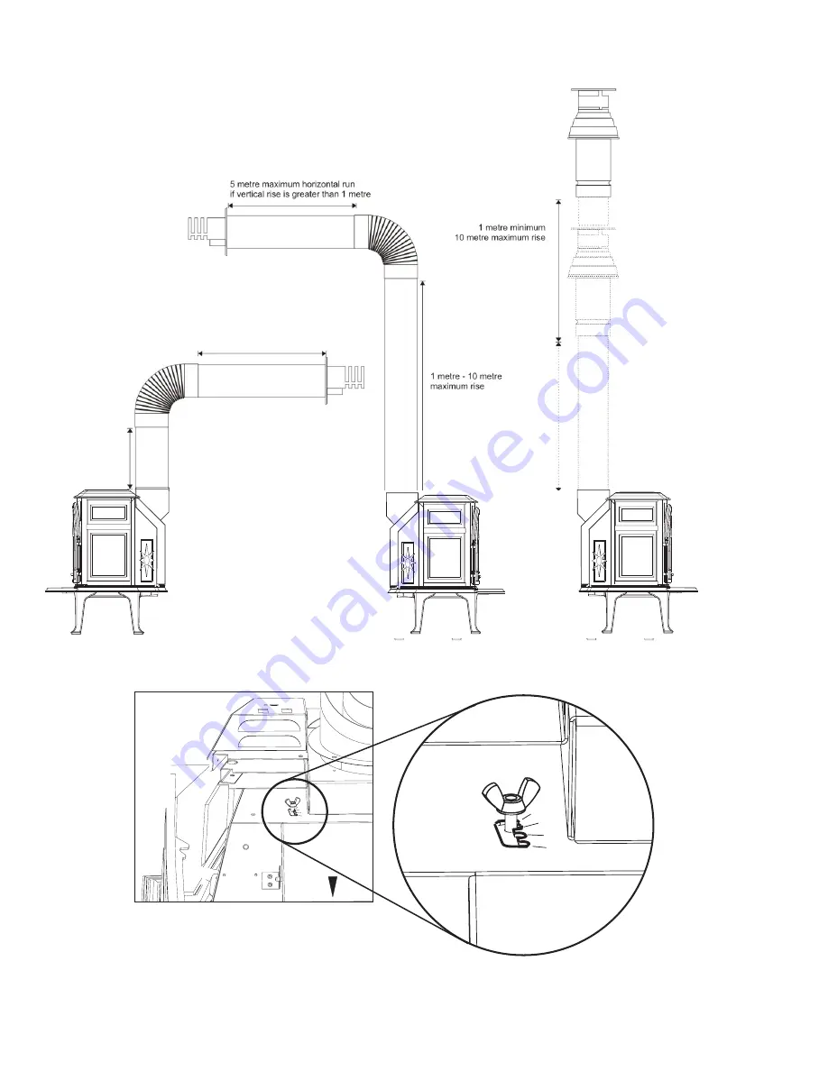 Jøtul GF 400 BF CE2 Installation And Operation Instructions Manual Download Page 13