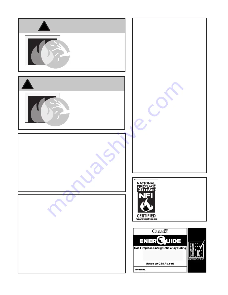 Jøtul GI 550 DV Installation And Operation Instructions Manual Download Page 2