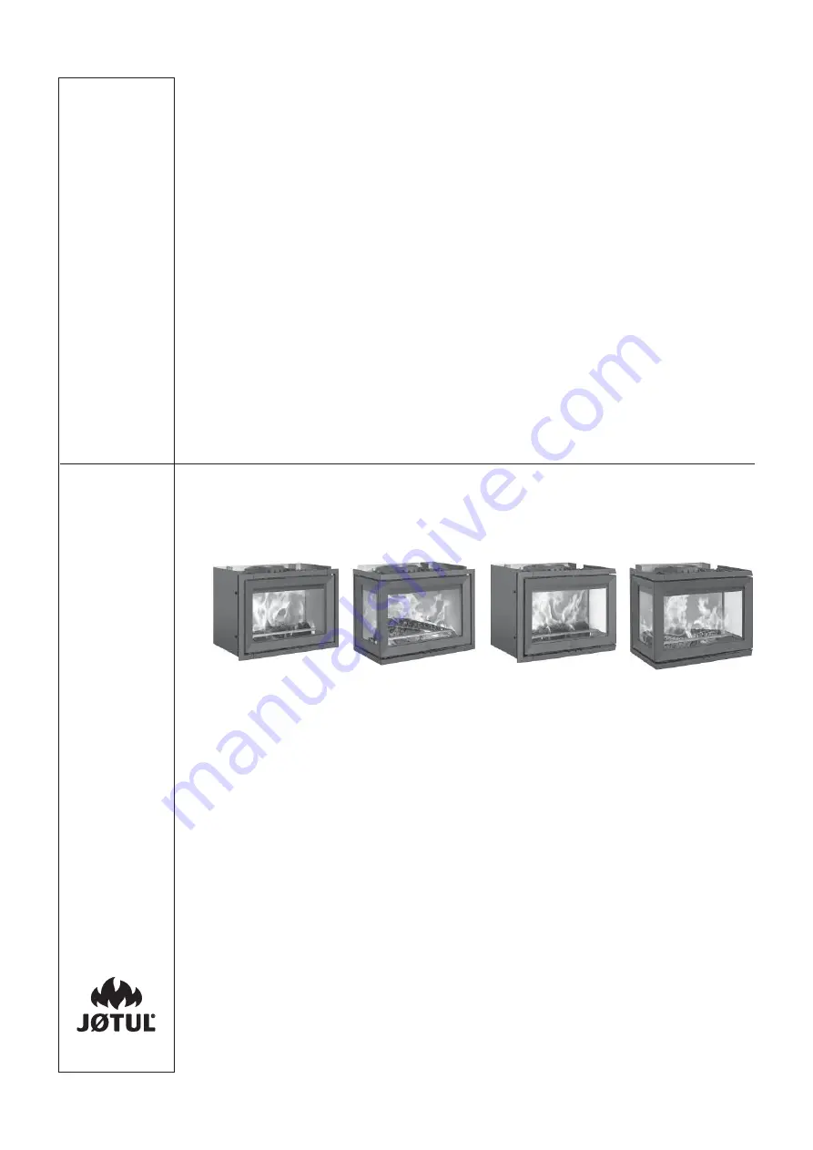 Jøtul i 520 Installation And Operating Instructions Manual Download Page 1