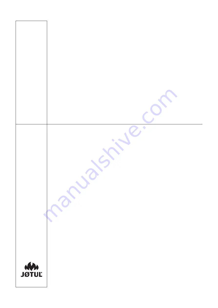 Jøtul S71 Installation And Operating Instructions Manual Download Page 112