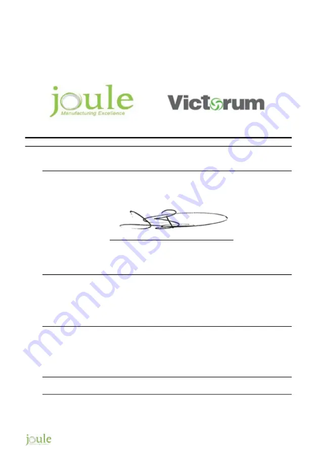 joule Victorum Compact 73310033 Installation & Maintenance Manual Download Page 127