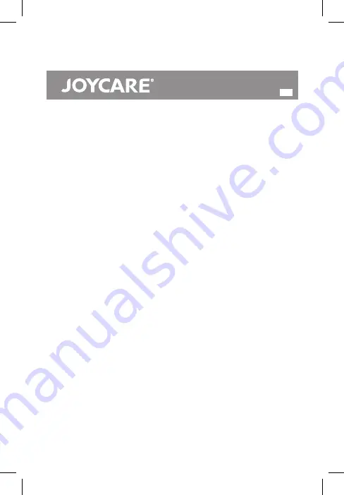 Joycare JC-1489 Manual Download Page 7