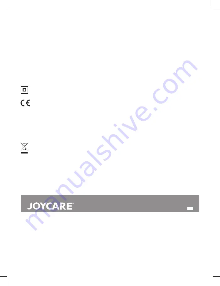 Joycare JC-473N Скачать руководство пользователя страница 10